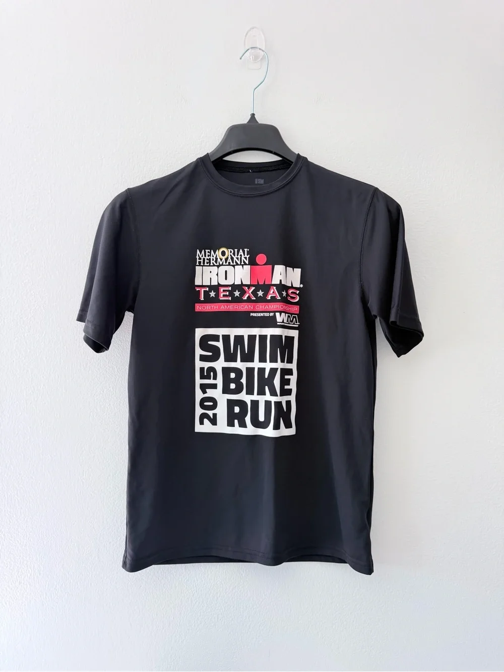 IRONMAN Texas 2015 Finisher Shirt Mens S Memorial Hermann Triathlon Championship